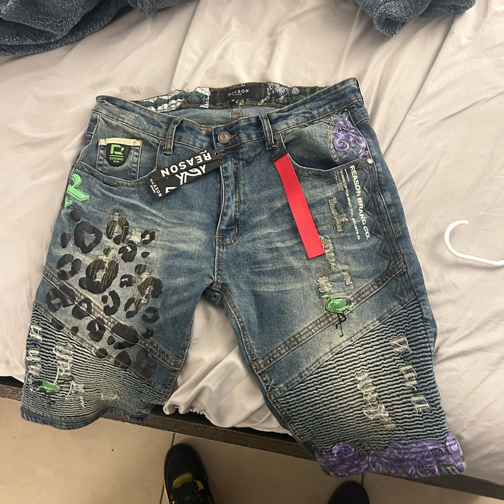 Reason premium denim shorts